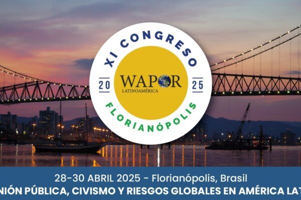 Congresso Latino-americano WAPOR reunirá pesquisadores de mais de 15 países em Florianópolis Logo Congresso 2025