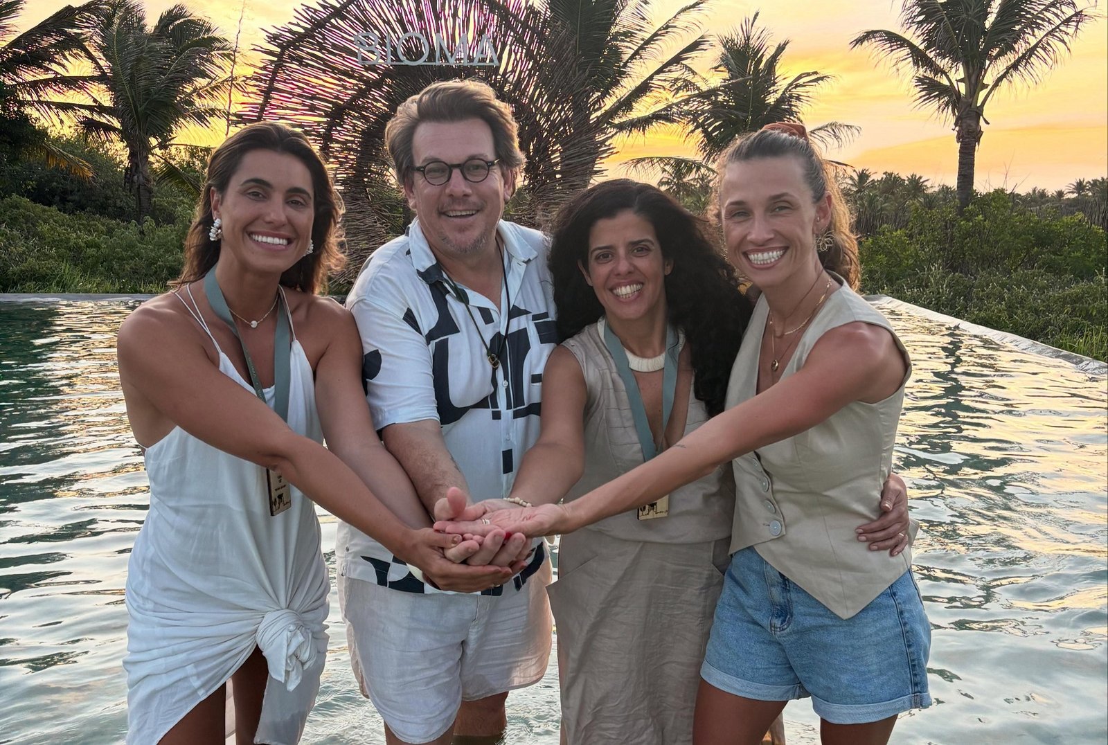 Bioma La Mar de Florianópolis participa de Conferência em São Miguel do Gostoso (RN) 1 Luiza Gil Itamar Cechetto Cris Dios e Alyssa Rosa Foto Divulgacao
