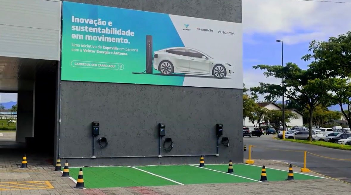 Joinville ganha estações permanentes de recarga para veículos elétricos na Expoville 1 unnamed 57